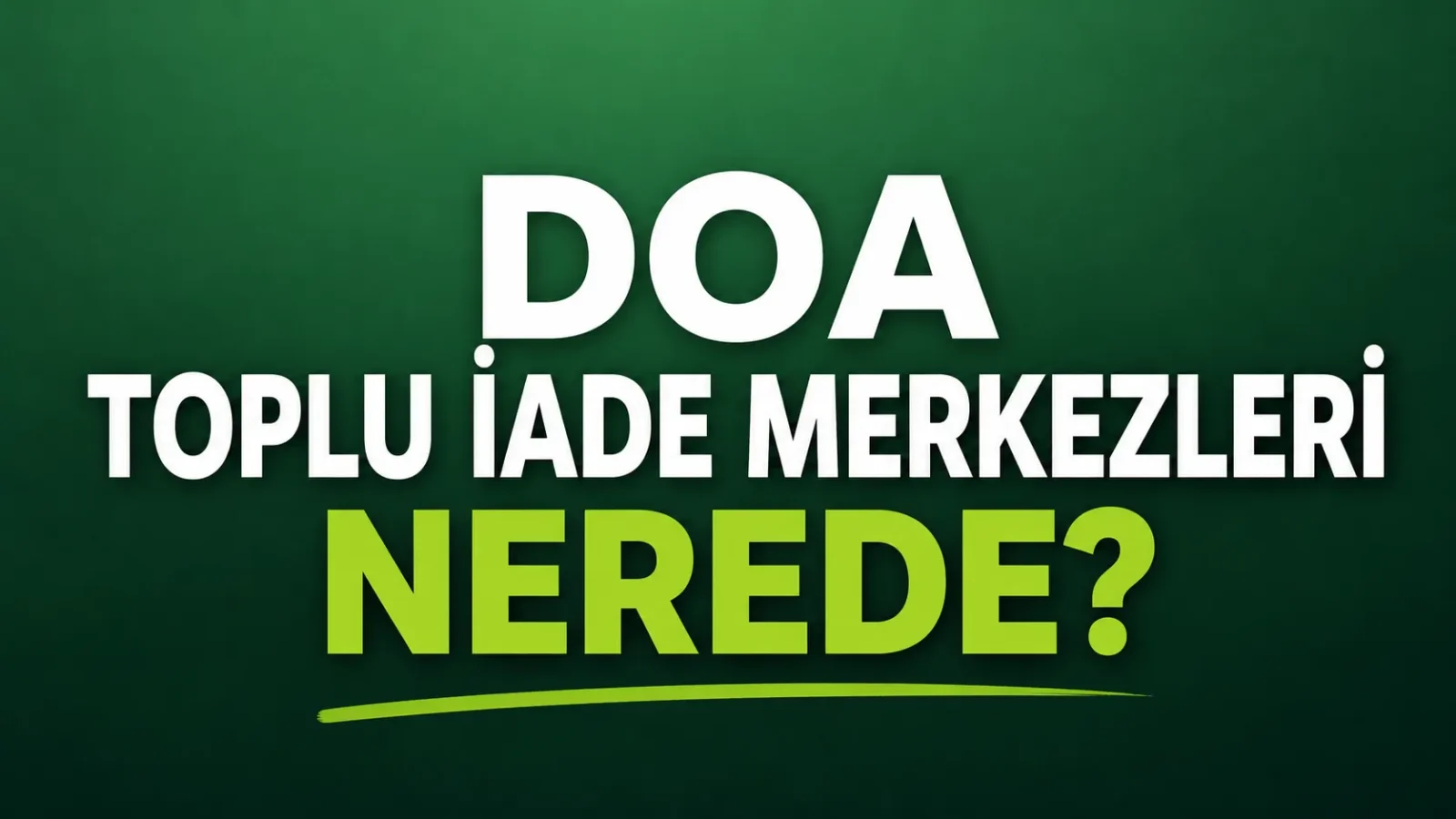 Kütahya DOA Toplu İade Merkezi Nerede? Art - Kütahya Merkez Toplu Alım Yerleri 2026